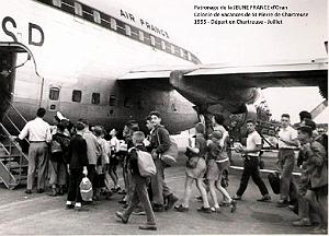 COLO JEUNE FRANCE 1955 Depart en Chartreuse juillet (1)